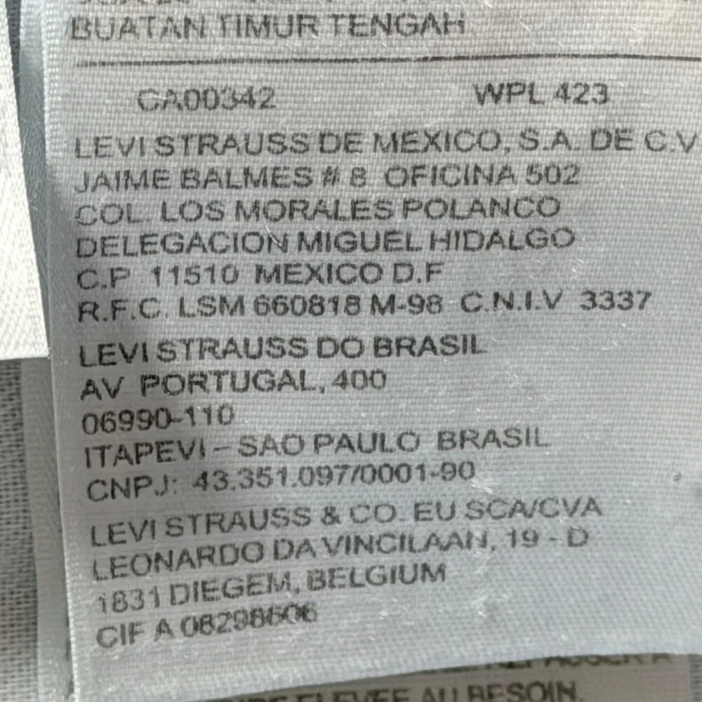 Levis  pre owned